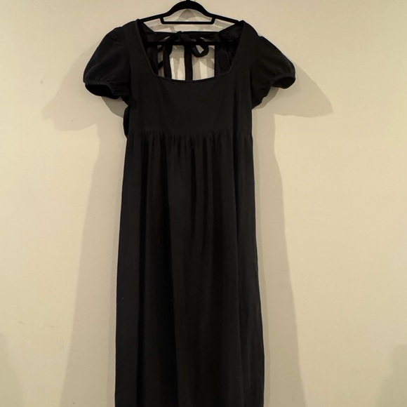 ASOS Dresses & Skirts - ASOS Black Maxi Dress with Puff Sleeves